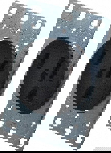 Straight Blade Single Receptacle: NEMA 6-50R, 50 Amps, Self-Grounding