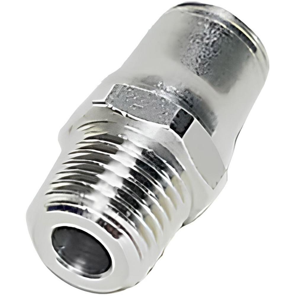 Push-To-Connect Tube to Male & Tube to Male BSPT Tube Fitting: 1/4