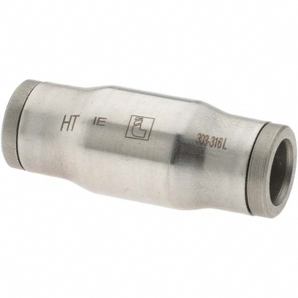 Push-To-Connect Tube to Tube Tube Fitting: Union, Straight, 5/16