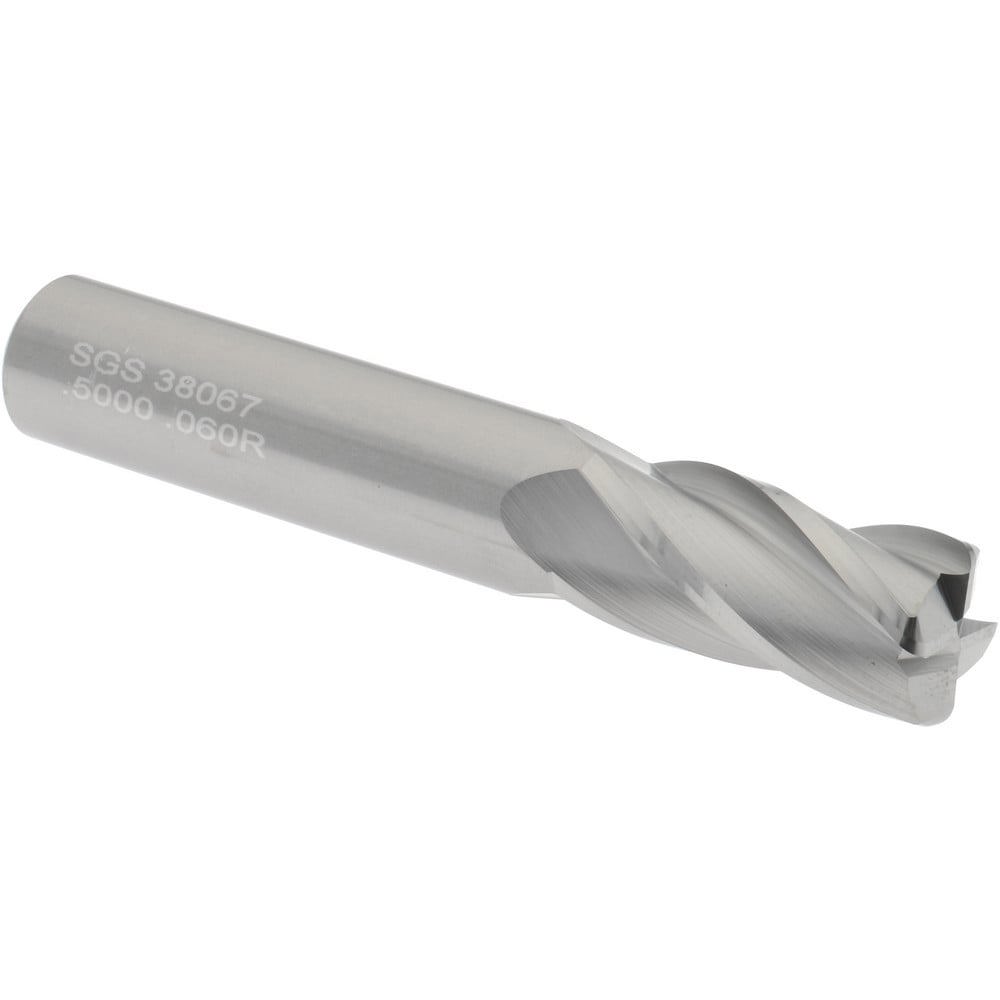 Corner Radius End Mill: 1/2