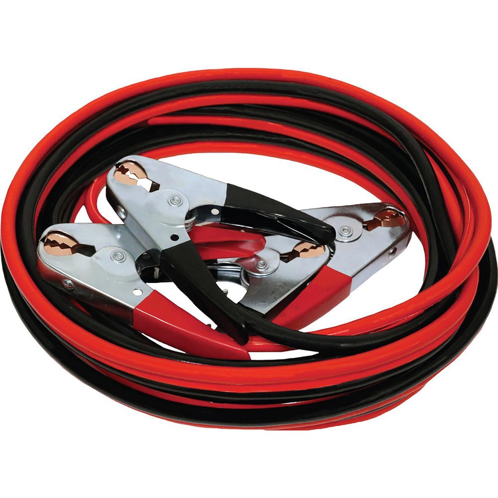 Booster Cables; Cable Type: Booster Cable ; Wire Gauge: 2 ; Wire Material: Copper Clad Aluminum ; Cable Length: 20.000 ; Cable Color: Black; Red ; Clamp Color: Black; Red
