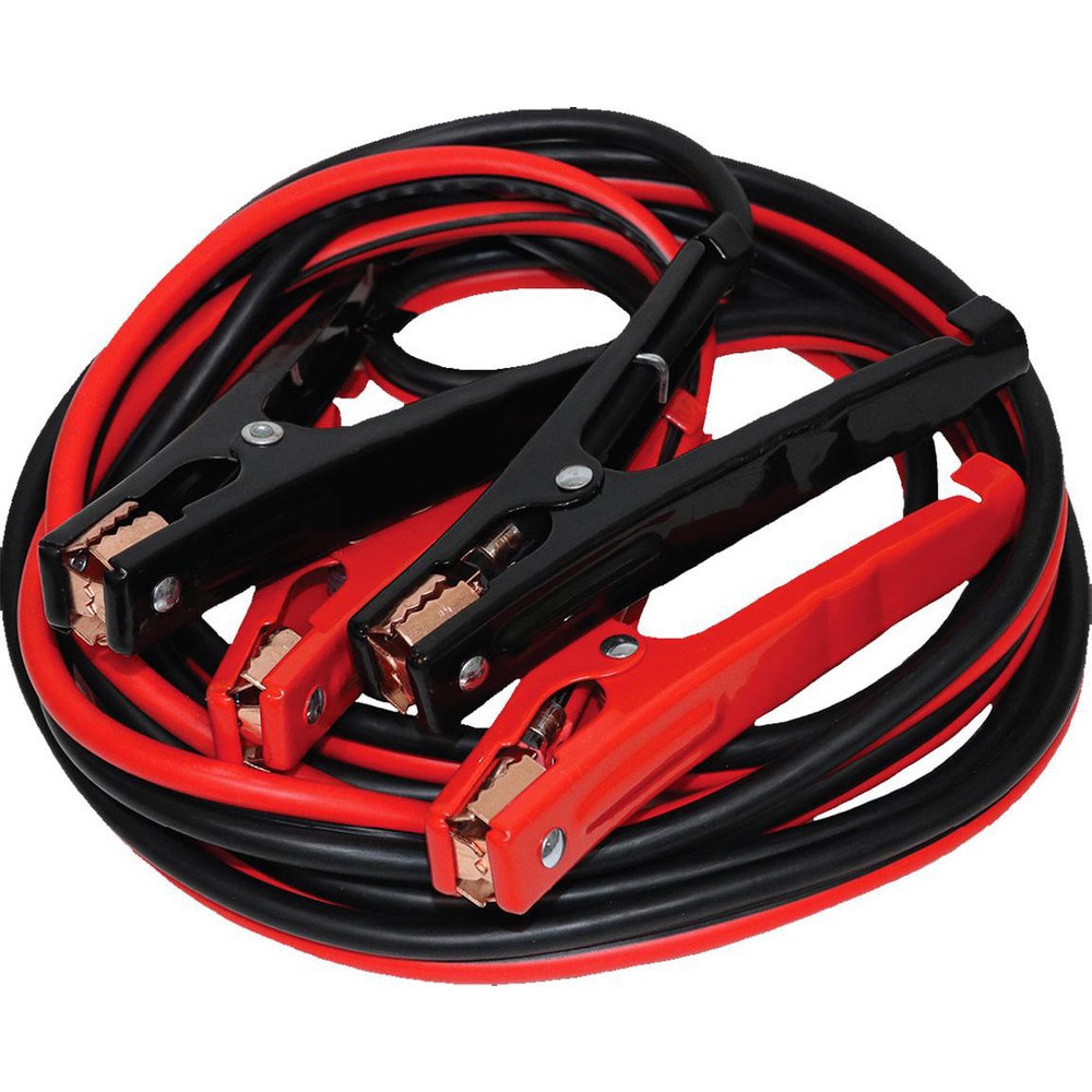 Booster Cables; Cable Type: Booster Cable ; Wire Gauge: 8 ; Wire Material: Copper Clad Aluminum ; Cable Length: 16.000 ; Cable Color: Black; Red ; Clamp Color: Black; Red