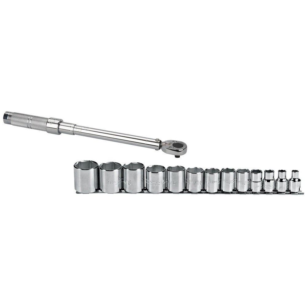 Torque Wrenches; Type: Micrometer Torque Wrench ; Wrench Type: Micrometer Torque Wrench ; Drive Size: 3/8 (Inch); Drive Type: Square Drive ; Torque Measurement Type: Foot Pounds ; Overall Length (Inch): 15-1/2