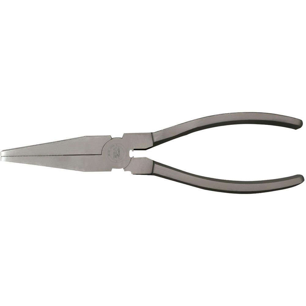 Long Nose Pliers; Pliers Type: Flat Nose Pliers ; Jaw Texture: Serrated ; Jaw Length (mm): 57.00 ; Jaw Width (mm): 18.00 ; Jaw Bend: 0 ; Handle Type: Ergonomic
