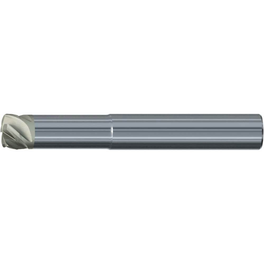 Corner Radius & Corner Chamfer End Mills; Mill Diameter (mm): 8.00 ; Number Of Flutes: 5 ; Length of Cut (mm): 4.0000 ; Single Or Double End: Single ; End Mill Material: Ceramic ; Chipbreaker: No