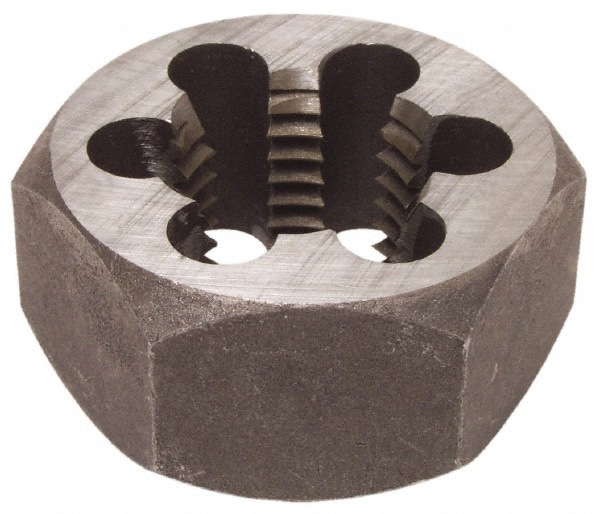 Hex Rethreading Die: 3/8-20 Thread, Right Hand, Carbon Steel