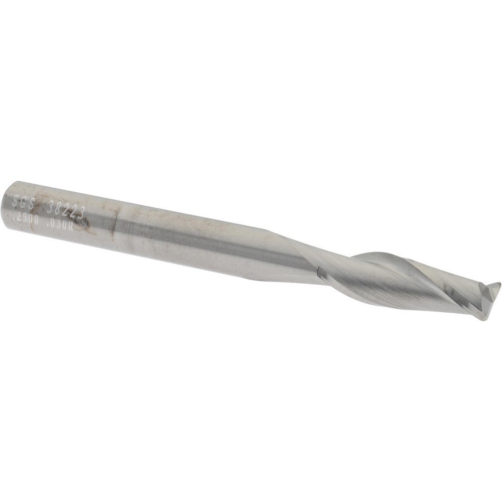 Corner Radius End Mill: 1/4