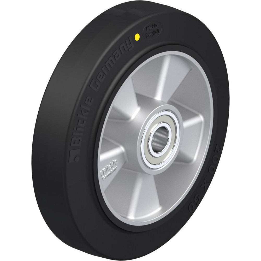 Caster Wheels; Wheel Type: Rigid; Swivel ; Wheel Diameter (Inch): 8 ; Bearing Type: Ball ; Wheel Width (Inch): 2 ; Wheel Core Material: Die-Cast Aluminium ; Wheel Material: Rubber