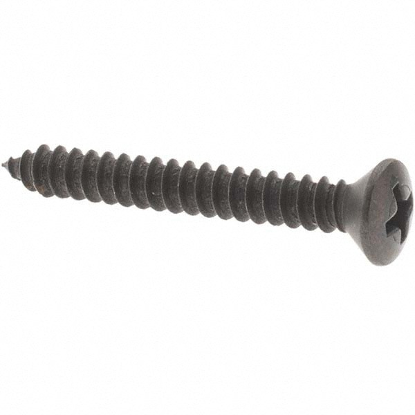 Sheet Metal Screw: #10, Oval Head, Phillips