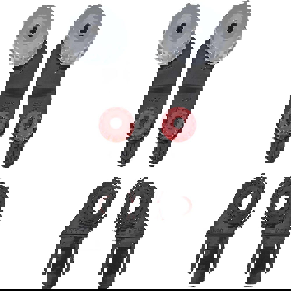 Hard Hat Accessories; Accessory Type: Adapter Bracket ; Type: Slotted Hard Hat Adapter ; For Use With: Hard Hats; Quad 500 Series 14225 and 14235 Face Shield ; Hard Hat Compatibility: Jackson Brand ; Material: ABS; Polycarbonate ; Color: Black