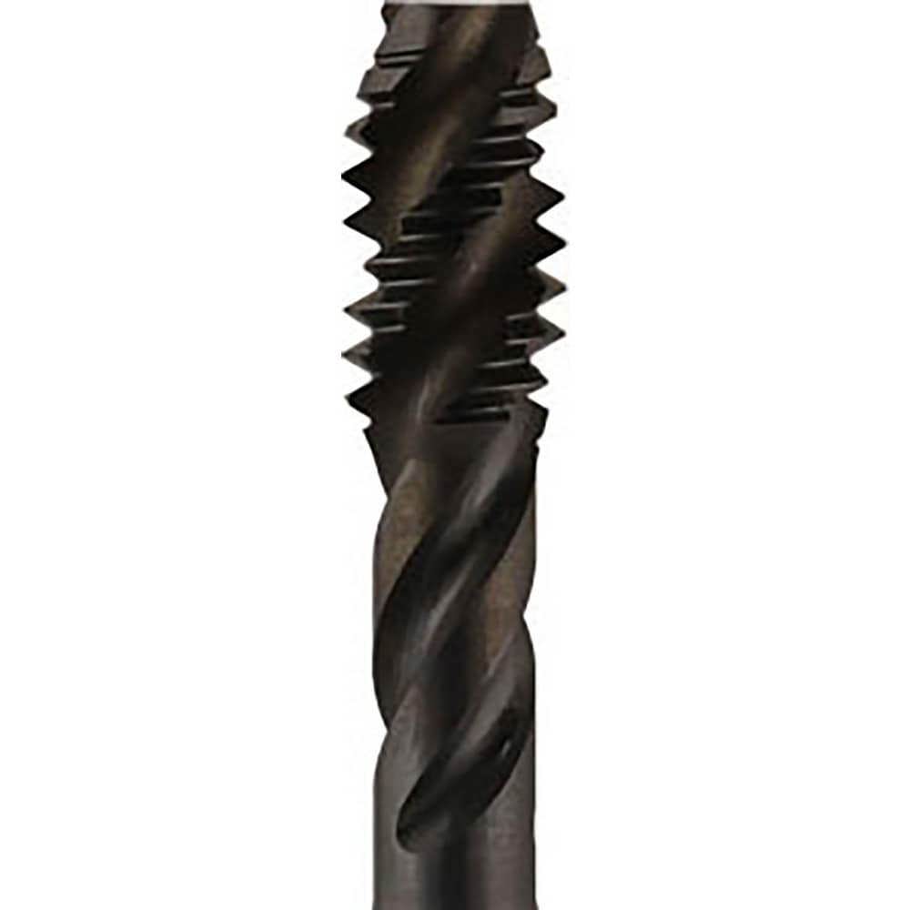 Spiral Flute Tap: UNC, 3 Flute, 2-1/2 - 3-1/2, 2B Class of Fit, Vanadium High-Speed Steel, Oxide Finish