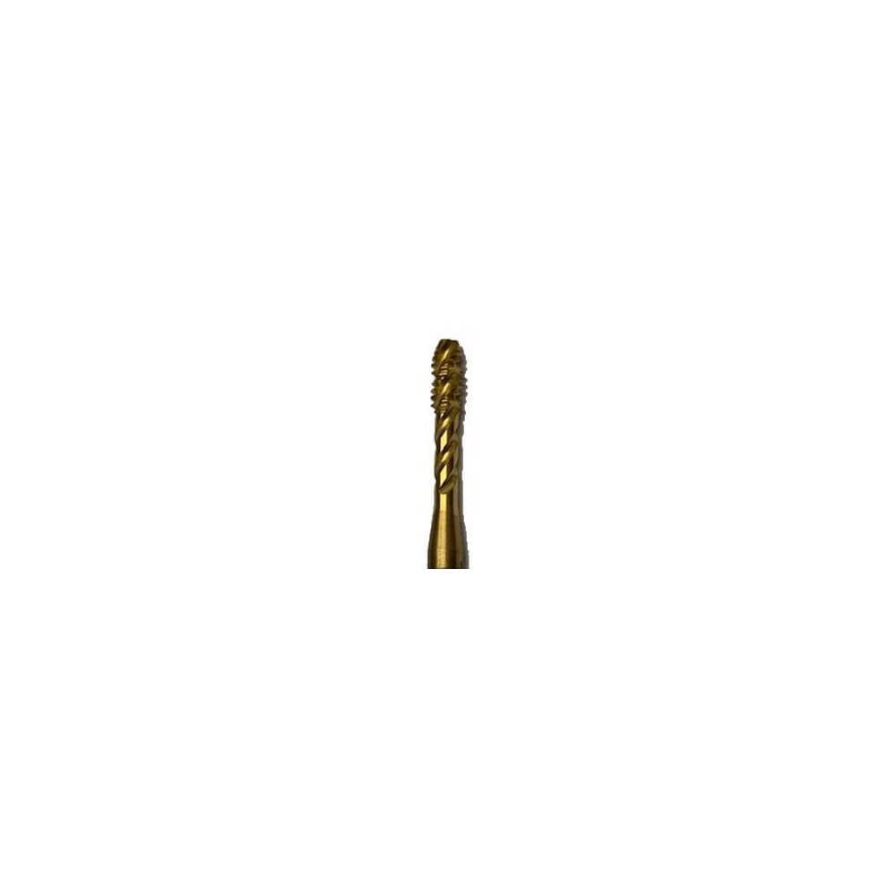 Spiral Flute Tap: UNF, 3 Flute, 2-1/2 - 3-1/2, 2B Class of Fit, Vanadium High-Speed Steel, TiN Finish