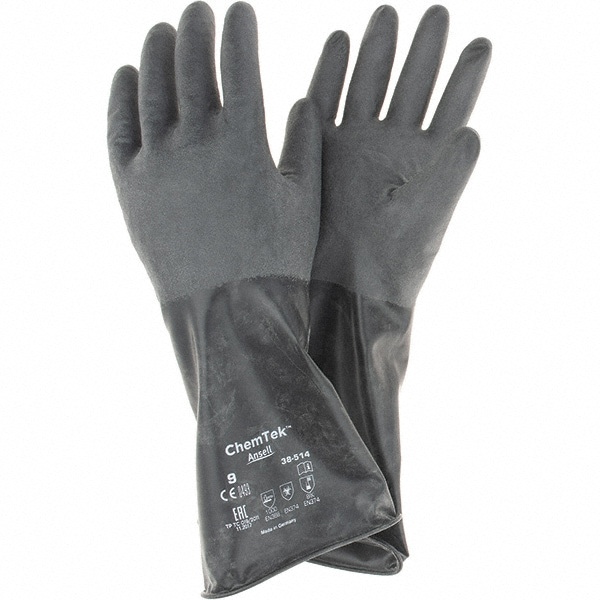 Chemical Resistant Gloves: AlphaTEC 38-514, 14.00 mil, Unsupported