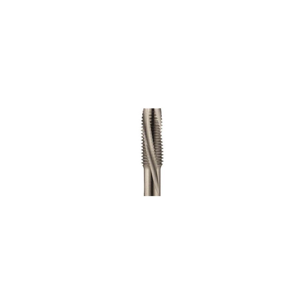 Spiral Point Tap: 5/16-18 UNC, 3 Flutes, 4.5 to 6P, 2B Class of Fit, Vanadium High Speed Steel, Nitride Coated