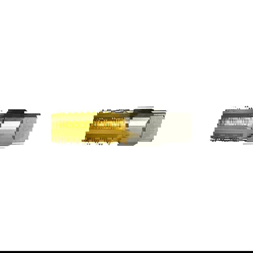 1/8-27 NPTF, 5 Flutes, TiN Coated, High Speed Steel, Interrupted Thread Pipe Tap