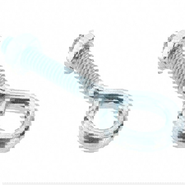 1/4-20, Zinc-Plated Finish, Steel Wire Turned Eye Bolt