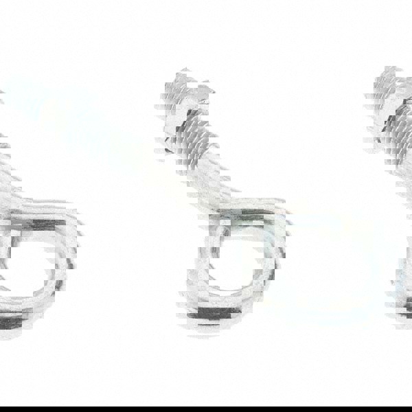 3/8-16, Zinc-Plated Finish, Steel Wire Turned Eye Bolt