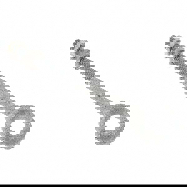 Fixed Lifting Eye Bolt: Without Shoulder, 800 lb Capacity, 5/16-18 Thread, Grade C-1035 Steel