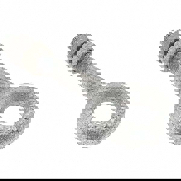 Fixed Lifting Eye Bolt: Without Shoulder, 1,200 lb Capacity, 3/8-16 Thread, Grade C-1035 Steel