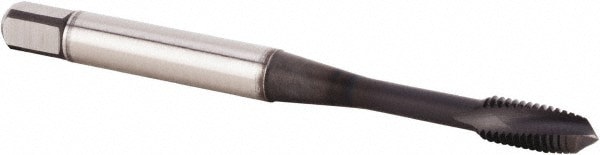 Spiral Flute Tap: M4x0.70 Metric, 3 Flutes, Plug, 6HX Class of Fit, Powdered Metal, TiN/CrC/C Coated