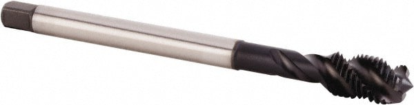 Spiral Flute Tap: M12x1.50 Metric Fine, 3 Flutes, Modified Bottoming, 6HX Class of Fit, Powdered Metal, TiN/CrC/C Coated