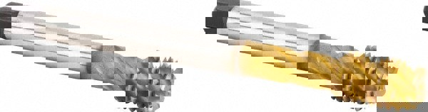 Spiral Flute Tap: M16x2, Metric, 4 Flute, Modified Bottoming, 6HX Class of Fit, Powdered Metal, TiCN & TiN Finish