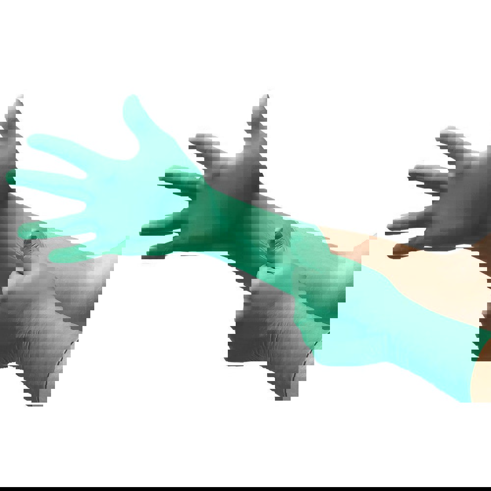 Series TouchNTuff DermaShield Disposable Gloves: Size 8, 7 mil, Synthetic Polymer-Coated Neoprene, Cleanroom Grade, Unpowdered