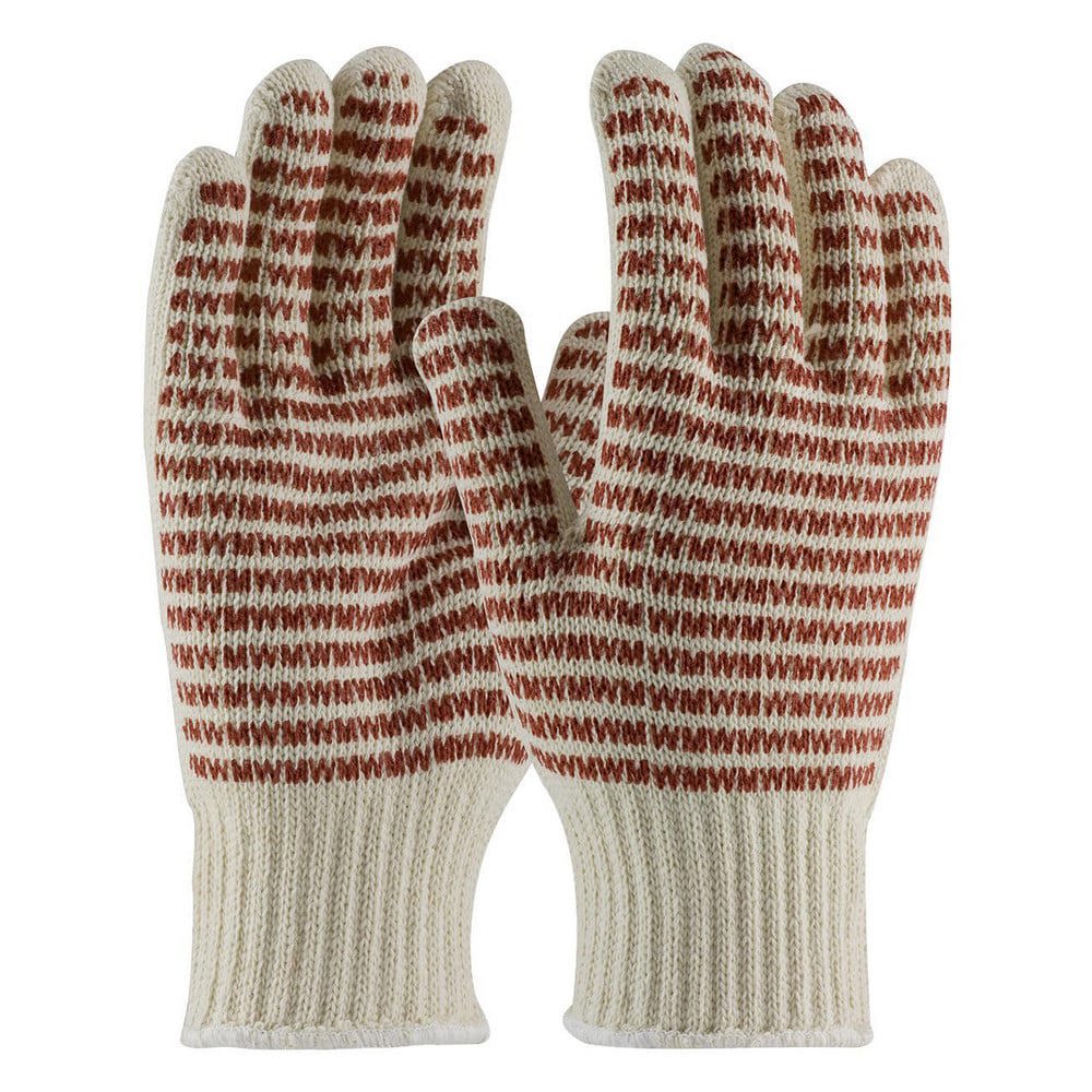 General Purpose Work Gloves: Medium, Rubber Coated, Cotton & Polyester