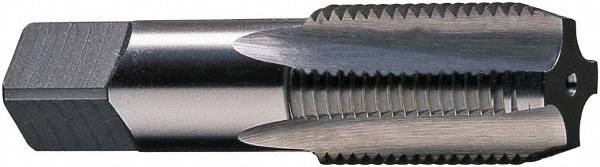 Standard Pipe Tap: 1/8-27, NPSF, 4 Flutes, High Speed Steel, Bright/Uncoated