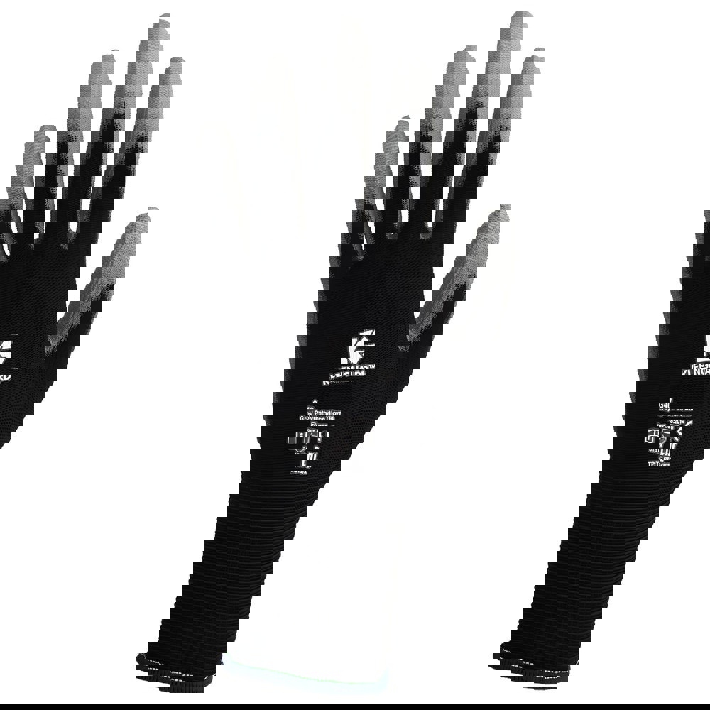 General Purpose Work Gloves: X-Large, Polyurethane Coated, Nylon