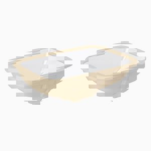 21-5/8 x 15-3/4 in. Vitreous China Undermount Rectangular Lavatory Service Sink in White