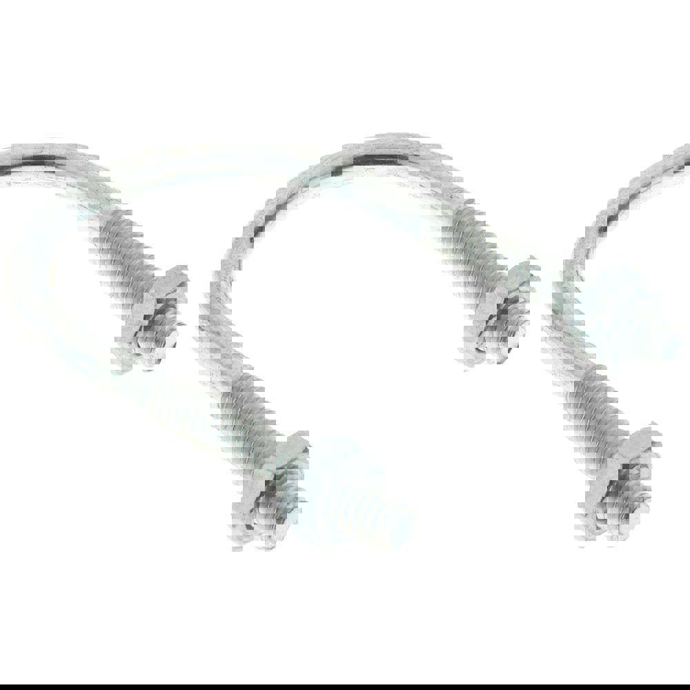 Round U-Bolt: Without Mount Plate, 1/4-20 UNC, 1-3/8