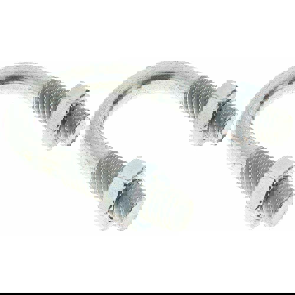 Round U-Bolt: Without Mount Plate, 3/8-16 UNC, 1-1/4