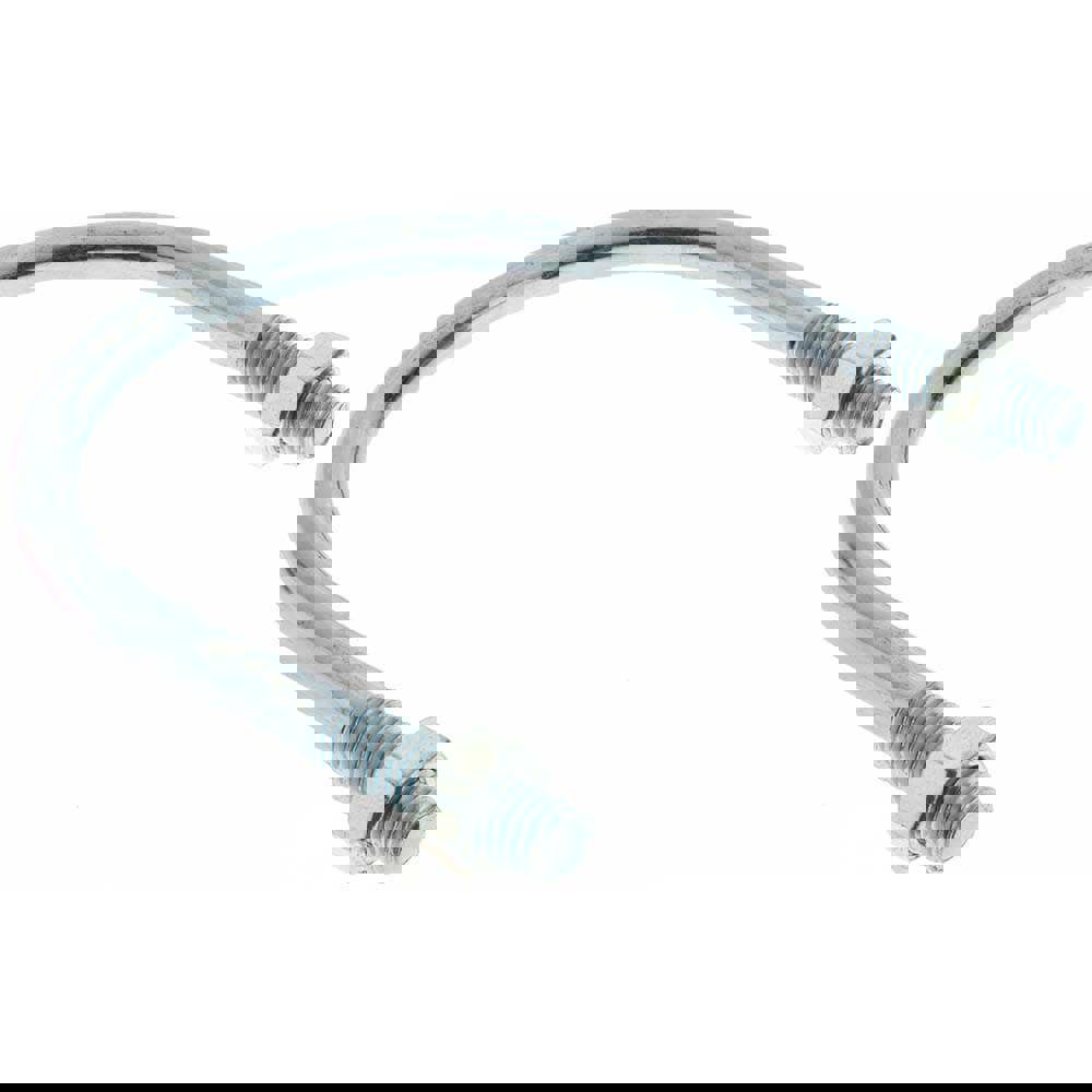 Round U-Bolt: Without Mount Plate, 3/8-16 UNC, 1-1/4