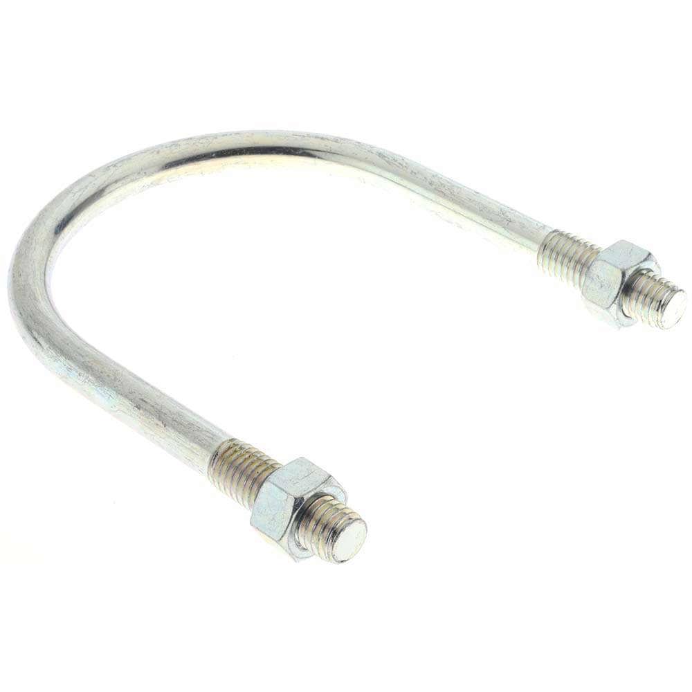 Round U-Bolt: Without Mount Plate, 1/2-13 UNC, 1-1/2