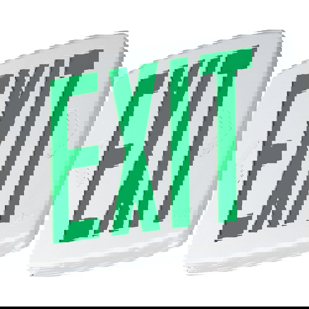Combination Exit Signs; Mounting Type: Ceiling Mount; Surface Mount; Wall Mount ; Number of Faces: 2 ; Lamp Type: LED ; Number of Heads: 0