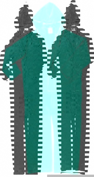 Rain Coveralls: Size Medium, Polyester & Polyvinylchloride