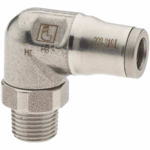 Push-To-Connect Tube to Male & Tube to Male BSPT Tube Fitting: 1/8