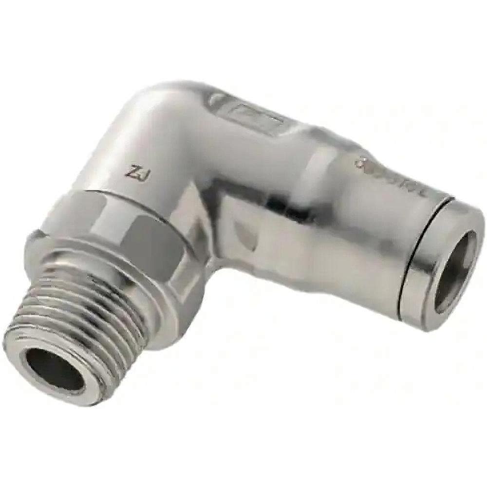 Push-To-Connect Tube to Male & Tube to Male BSPT Tube Fitting: Male Elbow, 1/4