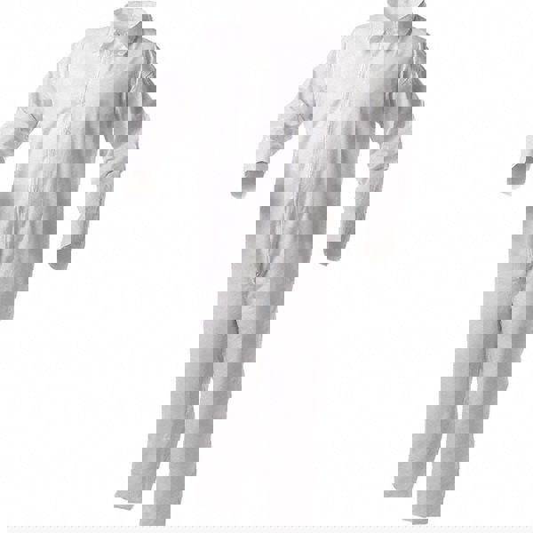 Disposable Coveralls: Size 2X-Large, Film Laminate, Zipper Closure