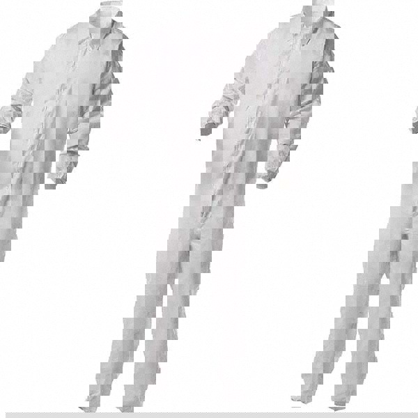 Disposable Coveralls: Size 2X-Large, Film Laminate, Zipper Closure