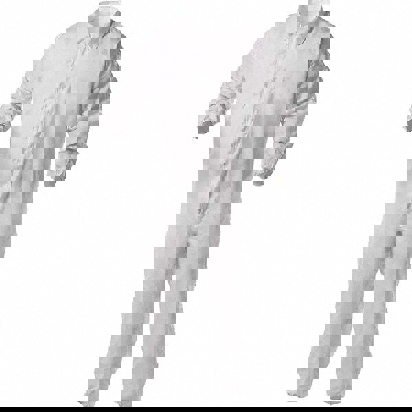 Disposable Coveralls: Size 3X-Large, Film Laminate, Zipper Closure