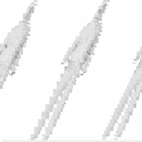 Disposable Coveralls: Size Small, Polypropylene, Zipper Closure