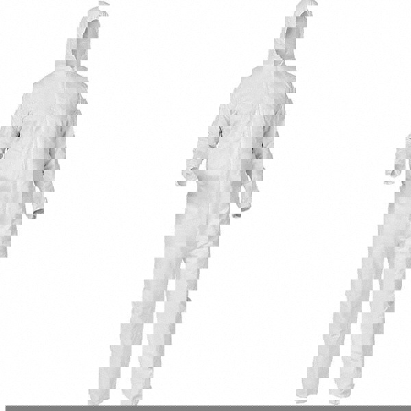 Disposable Coveralls: Size 2X-Large, Polypropylene, Zipper Closure