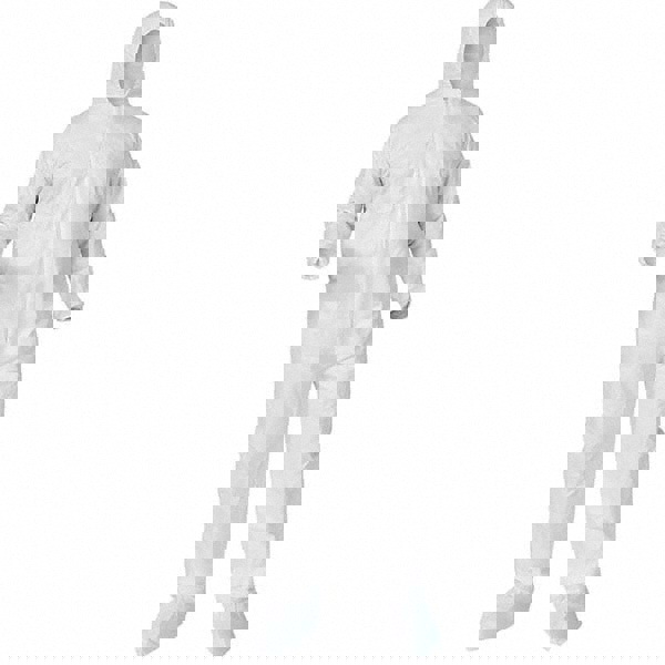 Disposable Coveralls: Size Small, Polypropylene, Zipper Closure