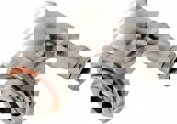 Push-To-Connect Tube to Male & Tube to Male NPT Tube Fitting: Extended Male Elbow, #10-32 Thread, 5/32