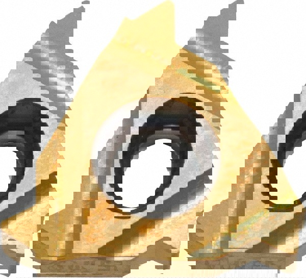 Laydown Threading Insert: 16 ER 10UN P25C/GOLD, Solid Carbide