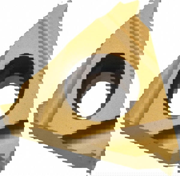 Laydown Threading Insert: 16 ER 16UN P25C/GOLD, Solid Carbide