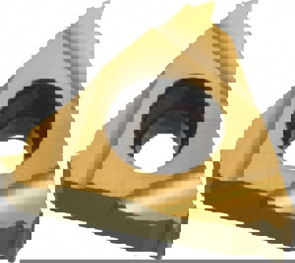 Laydown Threading Insert: 16 ER 18UN P25C/GOLD, Solid Carbide