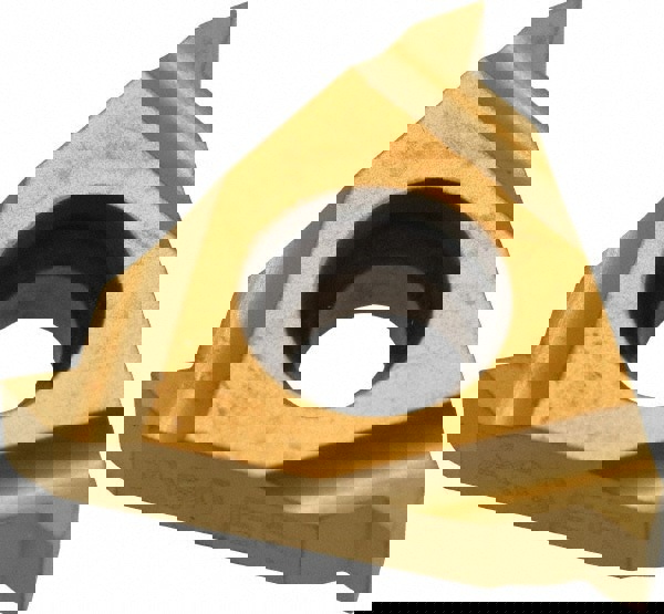 Laydown Threading Insert: 16 ER A60 P25C/GOLD, Solid Carbide